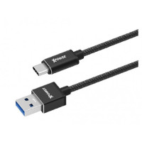 Xpower Type-C cable, Nylon Black