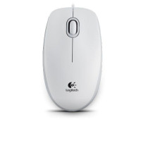 Mouse Logitech B100 OEM, 1000 dpi, 3 buttons, Ambidextrous, 90g, 1,8m, USB, White