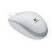 Mouse Logitech B100 OEM, 1000 dpi, 3 buttons, Ambidextrous, 90g, 1,8m, USB, White