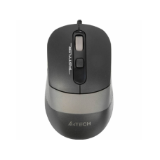 Mouse A4Tech FM10, 800-1600 dpi, 4 buttons, 108g, Ambidextrous, 4-Way Wheel, 1.5m, USB, Black/Grey