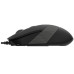 Mouse A4Tech FM10, 800-1600 dpi, 4 buttons, 108g, Ambidextrous, 4-Way Wheel, 1.5m, USB, Black/Grey